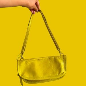 Apple Green Genuine Leather Handbag
